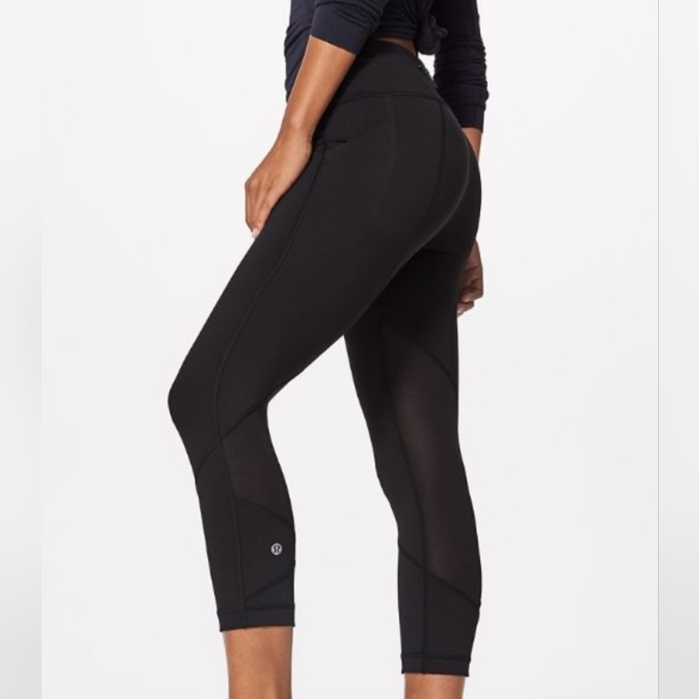 MOVING/CLOSET CLOSING Lululemon pace rival crop 22" - black